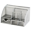 Office Depot, Office Depot Schreibtisch-Organizer Metallnetz Silber 22,2 x 14 x 12,8 cm