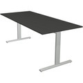 Kerkmann, Kerkmann Schreibtisch Form 2 Rechteckig Silber 1800 x 800 x 820 mm