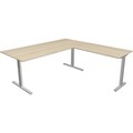 Kerkmann, Kerkmann Schreibtisch Form 2 L-Form Silber 1800 x 1800 x 820 mm