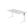 Hammerbacher, Hammerbacher Schreibtisch US16 160X160CM Weiß Weiß