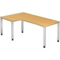 Hammerbacher, Hammerbacher Schreibtisch Q Serie Buche 1.200 x 2.000 x 685 mm VQS82/6