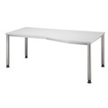 Hammerbacher, Hammerbacher Schreibtisch Matrix Lichtgrau 1.800 x 1.000 x 760 x 68 - 85 mm