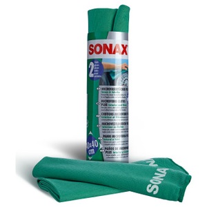 Sonax, Mikrofaser Tücher plus Innen und Scheibentuch, 2 er Set, Sonax Microfasertuch Innen & Scheiben | 2 Stück