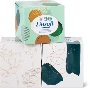 Linsoft, Linsoft Kosmetiktücher 90 Stück, Linsoft Kosmetiktücher