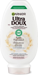 Ultra DOUX, Sanfte Hafermilch Spülung, Mit Reiscreme Und Hafermilch Damen 250ml, GARNIER Ultra DOUX Spülung sanfte Hafermilch (250ml)