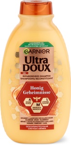 Ultra DOUX, Honig Geheimnisse Aufbauendes Shampoo, Kräftigt, Schützt Und Nährt Strapaziertes Und Brüchiges Haar Damen 300ml, Garnier Ultra Doux Aufbau Shampoo