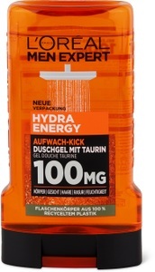 L´Oréal Men Expert, L´OrÉal Men Expert L´OrÉal Men Expert Hydra Energy Duschgel mit Taurin Aufwach-Kick duschgel 250.0 ml, L'Oréal Paris Men Expert Hydra Energy Shampoo und Duschgel