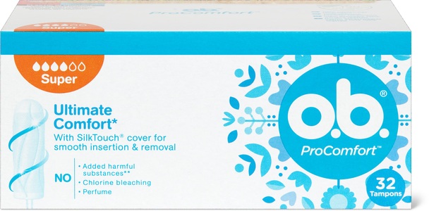 o.b., o.b. Tampons ProComfort Super (32 Stk), O.B. Pro Comfort Tampons