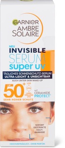 Garnier, Ambre Solaire - Invisible Serum Super UV Sonnenschutz-Serum LSF 50+, Garnier Ambre Solaire Sonnenschutz für das Gesicht