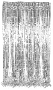 Micasa, Lametta Vorhang CINDY, Micasa, I AM CREATIVE Lametta Vorhang, 0.9x2.4 m 6010.979 silber