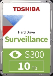 Toshiba, Toshiba S300 Surveillance 10Tb 3.5´ Sata (Bulk) HDD Intern, TOSHIBA Interne Festplatte S300 HDWT31AUZSVA 10 TB Schwarz, Silber