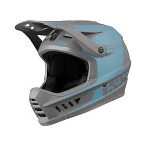 IXS, IXS XACT Evo Helm grau/blau 2022 M/L | 57-59cm Downhill Helme, iXS XACT EVO Velohelm hellgrau