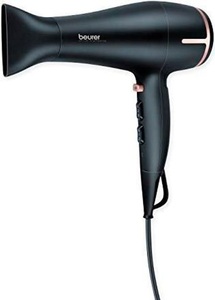 BEURER, Beurer HC 60 Eco Haartrockner, BEURER HC 60 - Haartrockner (Schwarz/Rosegold)