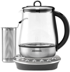 Gastroback, Gastroback Tee- und Wasserkocher, Gastroback Wasser-/Teekocher »»Design Tea Aroma Plus Silberfarben««, 1400 W