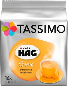 Tassimo, Tassimo Cafe HAG 16C - Kaffeekapseln, Tassimo Kaffeekapseln T DISC Café HAG Crema 16 Portionen