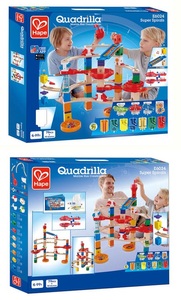 Hape, Super Spiralburg, Bahn, Hape Kugelbahn »Quadrilla: Super«, (129 tlg.)
