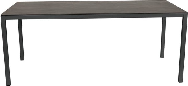 undefined, LOCARNO, 160 cm, Gestell Anthrazit, Platte Keramik Gartentisch