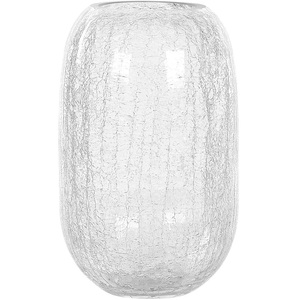 Beliani, Beliani Blumenvase Bruchglas transparent 28 cm KYRAKALI Vase, 