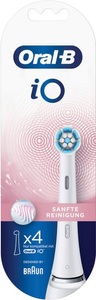Oral-B, Oral-B iO Sanfte Reinigung 4er Aufsteckbürsten, Oral-B Zahnbürstenkopf iO Sanfte Reinigung 4 Stück