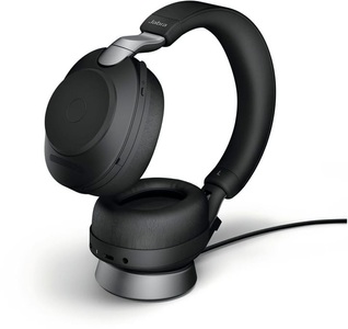 Jabra (Mobile), Jabra Evolve2 85 UC Stereo USB-A Headset, Jabra Headset Evolve2 85 Duo UC Schwarz, USB-A, inkl. Ladestation