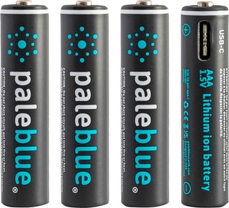 Pale Blue, Pale Blue Battery AAA Usb-C 4pcs Akku Batterie, paleblue AAA USB-C-Akku (4 Stück)