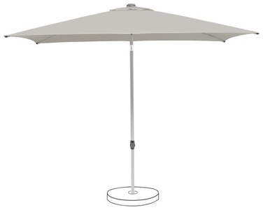 Suncomfort by Glatz, Suncomfort by Glatz POP UP Light gray 250 x 200 cm Mittelstockschirm, Sonnenschirm Pop up Grau Stoff/Metall 200 cm 250 cm
