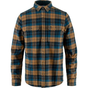 FJALLRAVEN, Fjällräven Singi Heavy Flannel Shirt - Outdoor Hemd - Herren Dark Navy / Buckwheat Brown L, Fjällräven Singi Heavy Flannel Shirt - Outdoor Hemd - Herren Dark Navy / Buckwheat Brown L