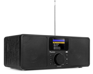 DIVERS, Divers Audizio Rome - Internet Radio / DAB+ Radio mit Bluetooth und FM - Schwarz, 