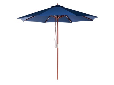 Beliani, Beliani TOSCANA II Sonnenschirm, Beliani - Marktschirm aus Polyester TOSCANA, One Size, Dunkelblau