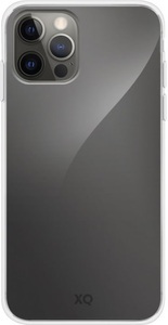 Apple, XQISIT - iPhone 12 Pro Max Flex Case Gummi Hülle (Antibakteriell) - Transparent, 