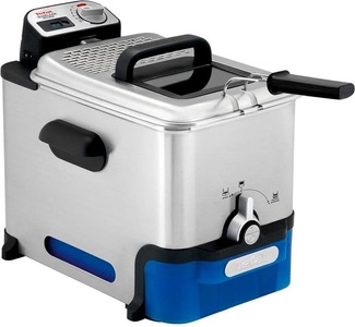 Tefal, Tefal Fr8040 Oleoclean Inox&design - Friteuse (Schwarz, silber), Tefal Oleoclean Inox & Design FR804015CH Fritteuse