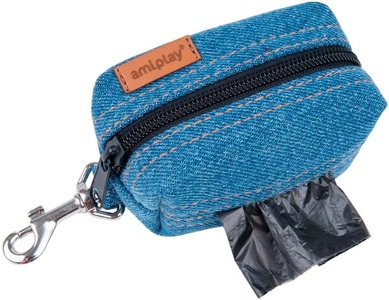 Amiplay, amiplay Trinkflasche Eversweet, 400 ml Beutelspender, amiplay Beutelspender Denim, 9 x 5 x 4 cm