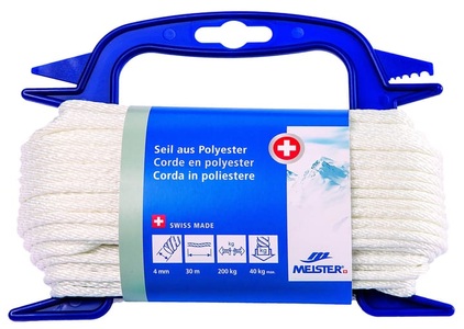 MEISTER, MEISTER SEIL POLYESTER, Seil Polyester Weiss | ? 4 mm | max. 200 kg