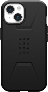 UAG, UAG Civilian - Schutzhülle (Passend für Modell: Apple iPhone 15), UAG Back Cover Civilian Case iPhone 15 Black