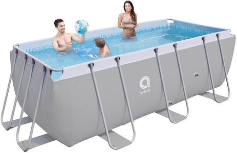 undefined, Pool - Stahlrohrbecken eckig, 400 x 200 122 cm, 
