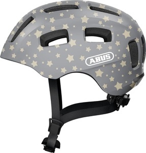 ABUS, Abus Youn-I 2.0 Velohelm rauch, ABUS Velohelm Youn-I 2.0 - Grey Star (Grösse: M (52-57 cm))