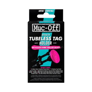 MUC-OFF, Tubeless Tag Halter + 44 mm Ventil Set, 