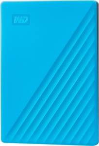 WD, WD My Passport® Externe Festplatte 6.35 cm (2.5 Zoll) 4 TB Blau USB 3.0, WESTERN DIGITAL My Passport (2019) - Festplatte (HDD, 4 TB, Blau)