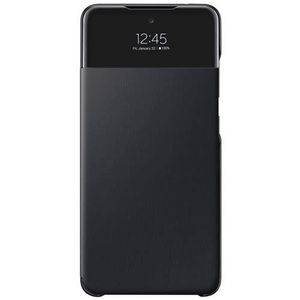 Samsung, Samsung - Galaxy A52 / A52 5G Antibakterielle Smart S View Cover Flipcase Hülle (EF-EA525PBEGEW) - Schwarz, Wallet Cover für Samsung Galaxy A52 ? Handyhülle/Handy Tasche