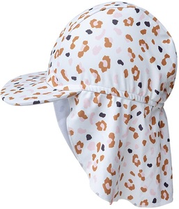 SWIM ESSENTIALS, Swim Essentials UV Sonnenhut Hut schoko, Swim Essentials - UV Sonnenhut 12 Jahre Kaki Leopard, UV Sonnenhut Leopard Print, ONESIZE, Multicolor