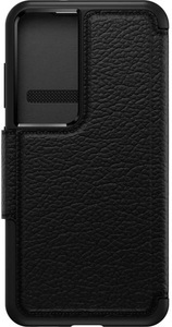 OTTERBOX, Otterbox - Samsung Galaxy S23 5G Echtleder Book Cover Tasche Strada Series (77-91183) - Schwarz, Otterbox Book Cover Strada Black Galaxy S23