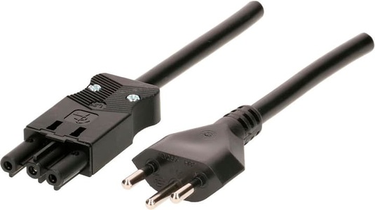 undefined, Max Hauri AG 139966 Stromkabel Schwarz 3 m Netzstecker Typ J, Max Hauri Netzkabel 3 m GST18I3-T12