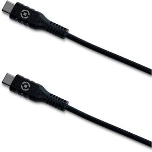 Celly, Celly USB-C to USB-C Datakabel, CELLY USB-C USB-C Pd 60W Kabel schwarz