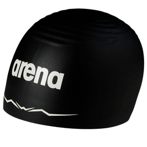 Arena Aquaforce Wave Cap Badekappe schwarz