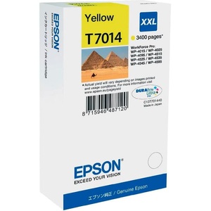 Epson, Epson T701340 XXL yellow Tintenpatrone, Epson Druckerpatrone T7014, XXL Original Gelb C13T70144010
