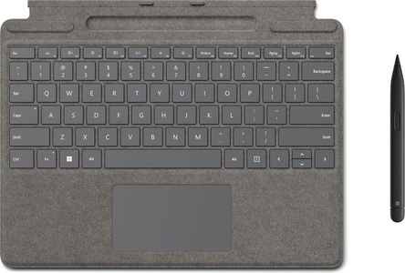 Microsoft, MICROSOFT Signature - Tastatur mit Stift (Platin), 