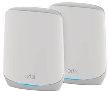 Netgear, NETGEAR Orbi RBK762S - WLAN-System (Router, Extender) - bis zu 465 m² - Netz - GigE - 802.11a/b/g/n/ac/ax, NETGEAR Orbi RBK762S Tri-Band WLAN-Mesh System Tri-Band WiFi-System ? LAN & WLAN Router ? Weiss