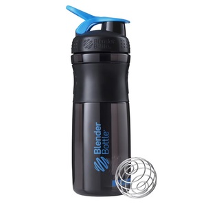 Blender Bottle, 28oz / 820ml BlenderBottle SportMixer Flip, Black/Cyan, 