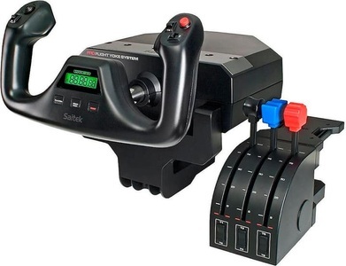 Logitech, Logitech G Saitek Pro Flight Yoke System, Logitech G Pro Flight Yoke System - Steuerknüppel-System (Schwarz)