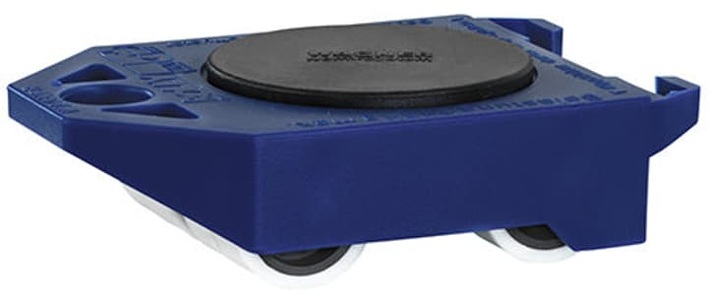 undefined, Transport-Rolly Tragfähigkeit 200 kg, VE 4 Stk, Auflage-Ø 60 mm blau, Softrollen, Wagner System Transporthilfe soft Transporthelfer